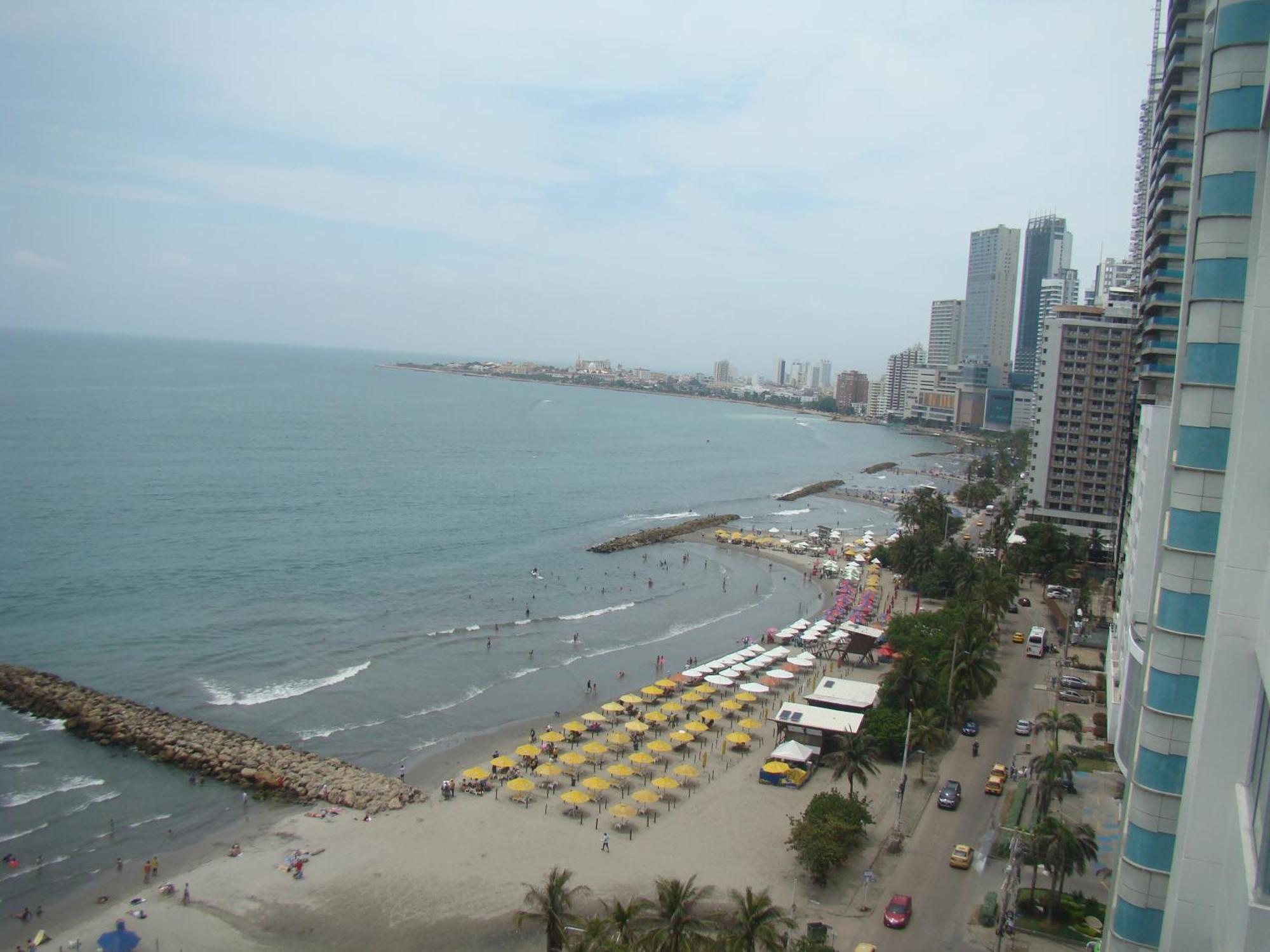 Apartamento , Vista A La Ciudad Antigua Y Playa Cartagena Exterior photo